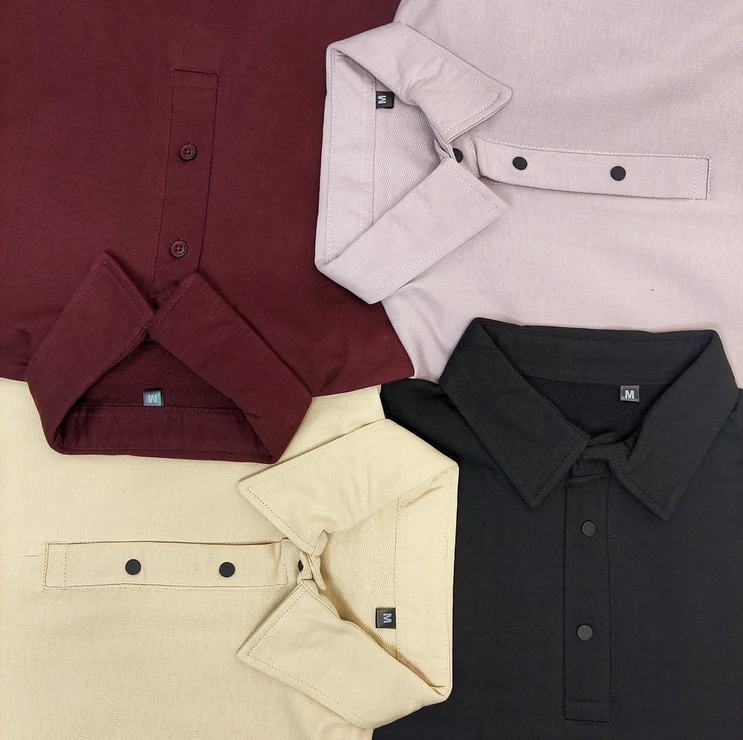 French Terry Polo Tshirt.