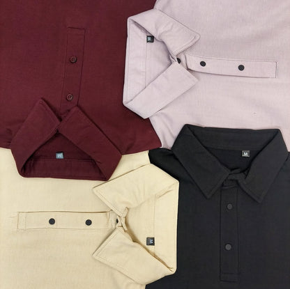 French Terry Polo Tshirt.