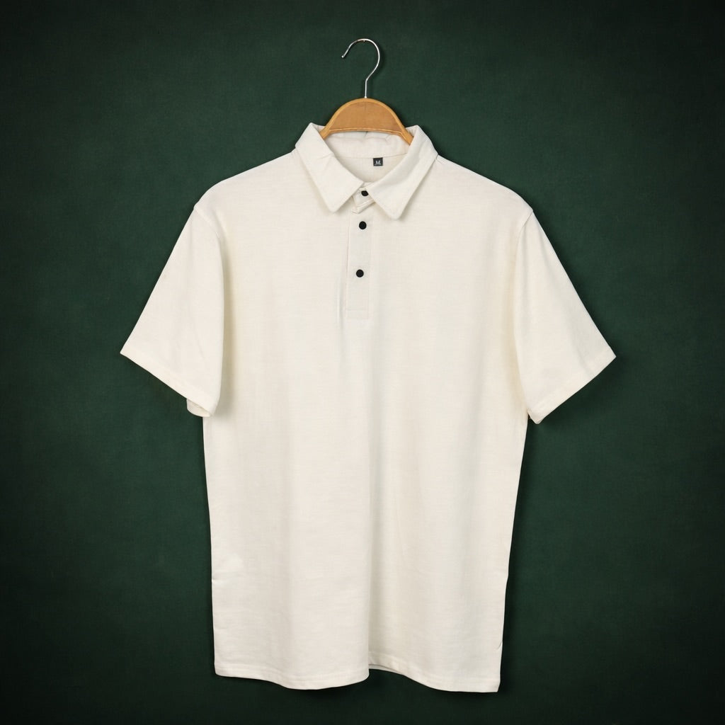 French Terry Polo Tshirt.