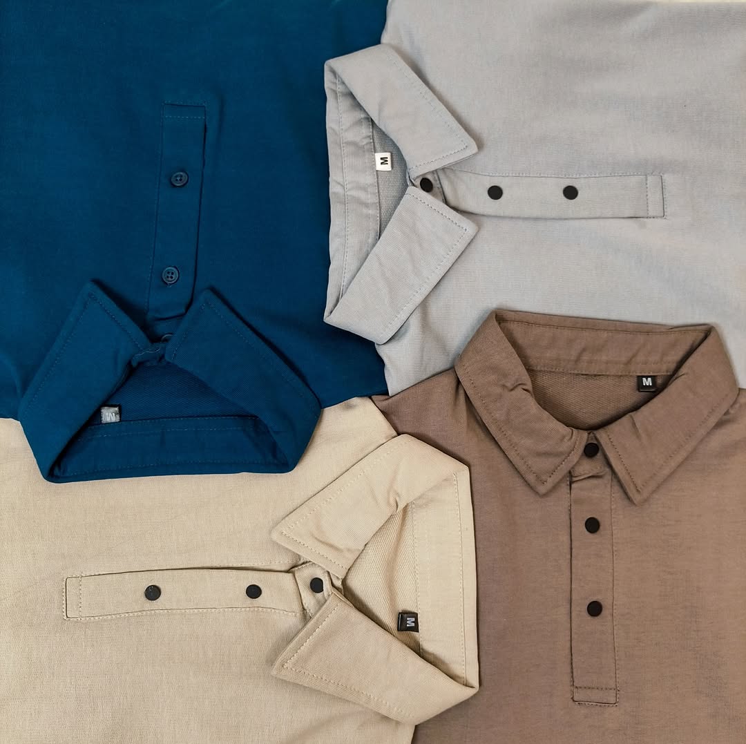 French Terry Polo Tshirt.