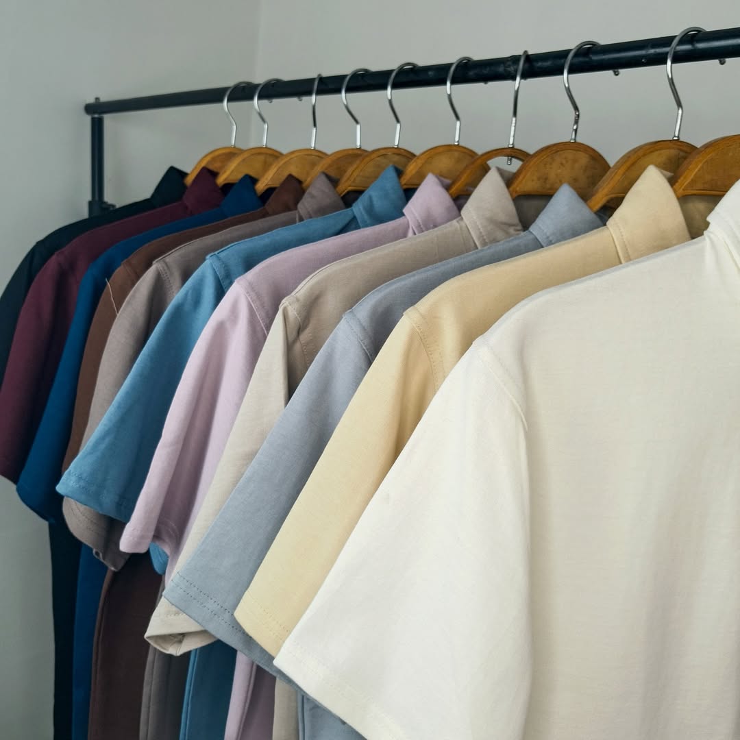 French Terry Polo Tshirt.