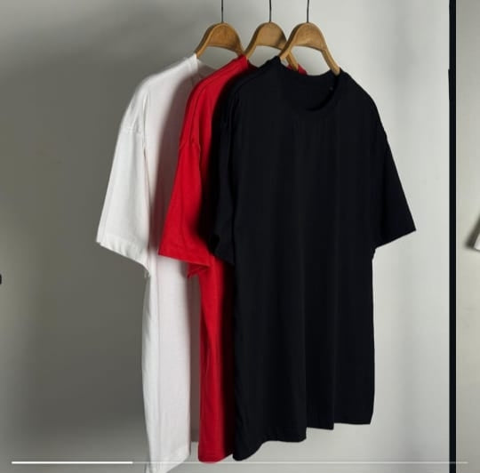 Compact Yarn 180gsm Oversized T Shirts